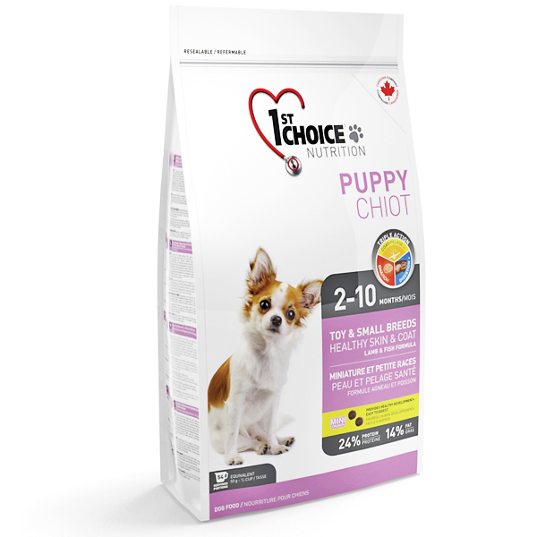 1st Choice Puppy Toy&Small Lamb&Fish Фест Чойс корм с ягненком и рыбой для щенков малых пород 2.72 кг (11161)